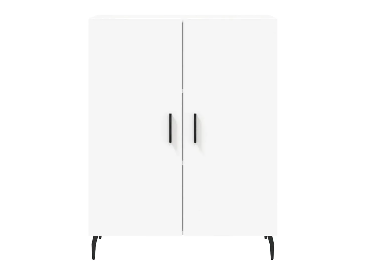Aparador alto blanco 69,5x34x180 cm Madera contrachapada