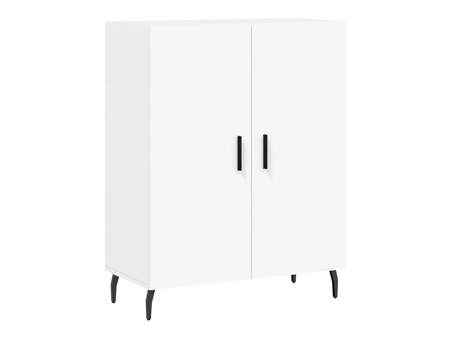 Aparador alto blanco 69,5x34x180 cm Madera contrachapada