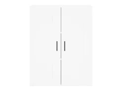 Aparador alto blanco 69,5x34x180 cm Madera contrachapada