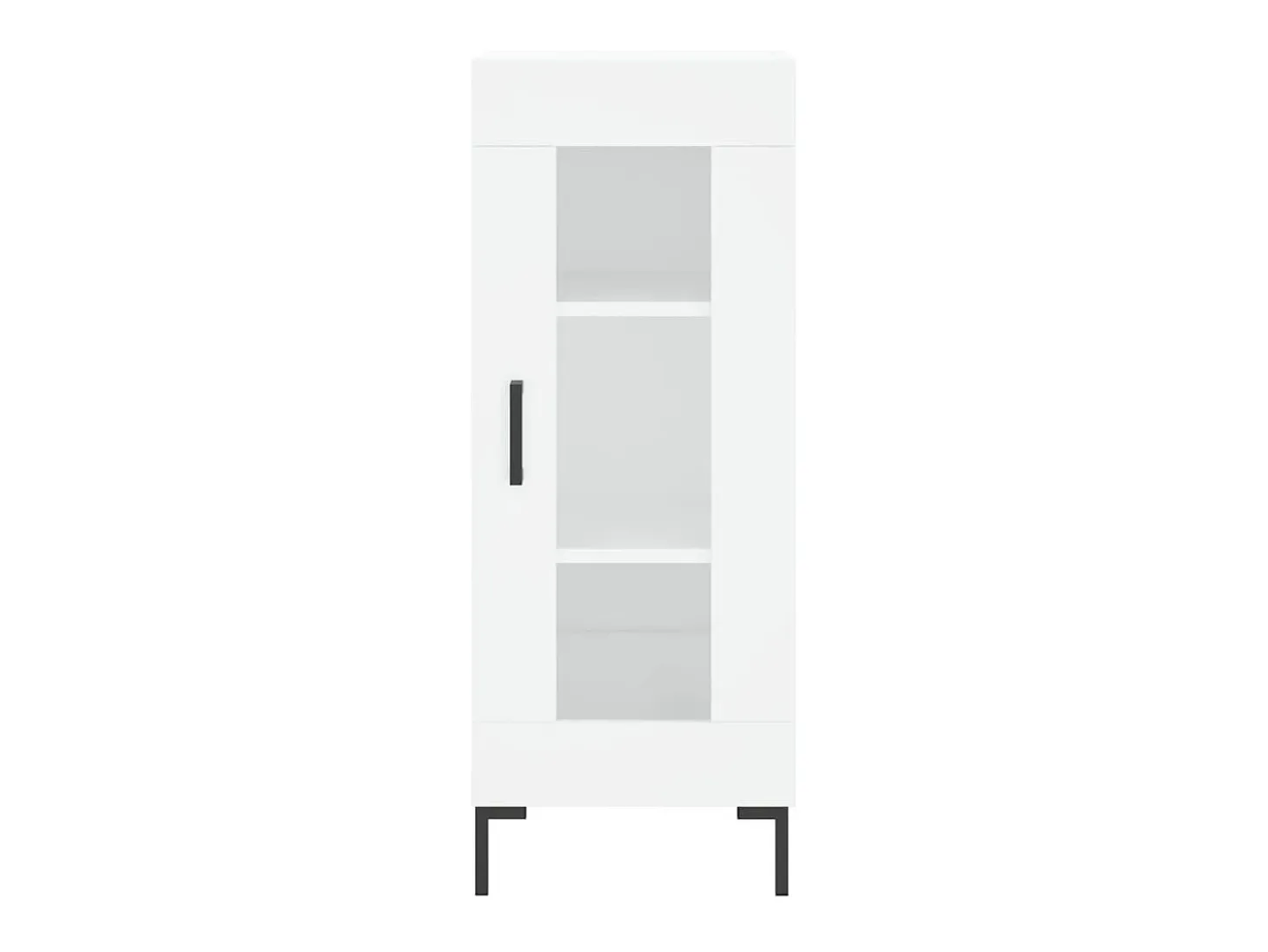 Aparador alto blanco 34,5x34x180 cm Madera contrachapada