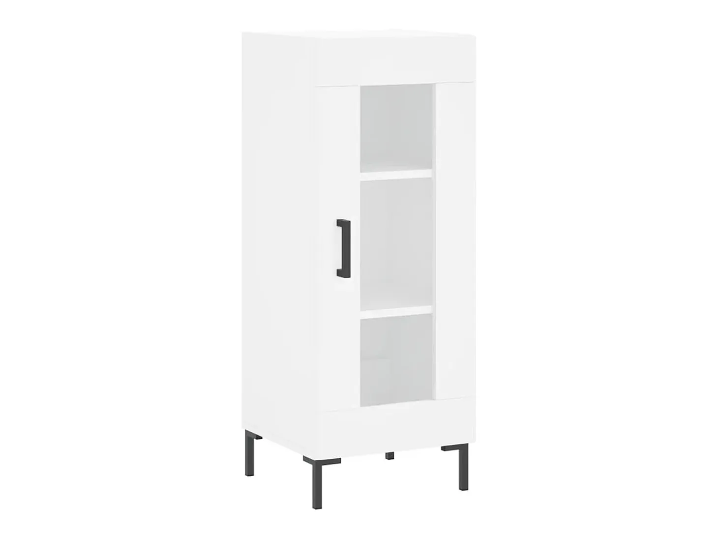 Aparador alto blanco 34,5x34x180 cm Madera contrachapada