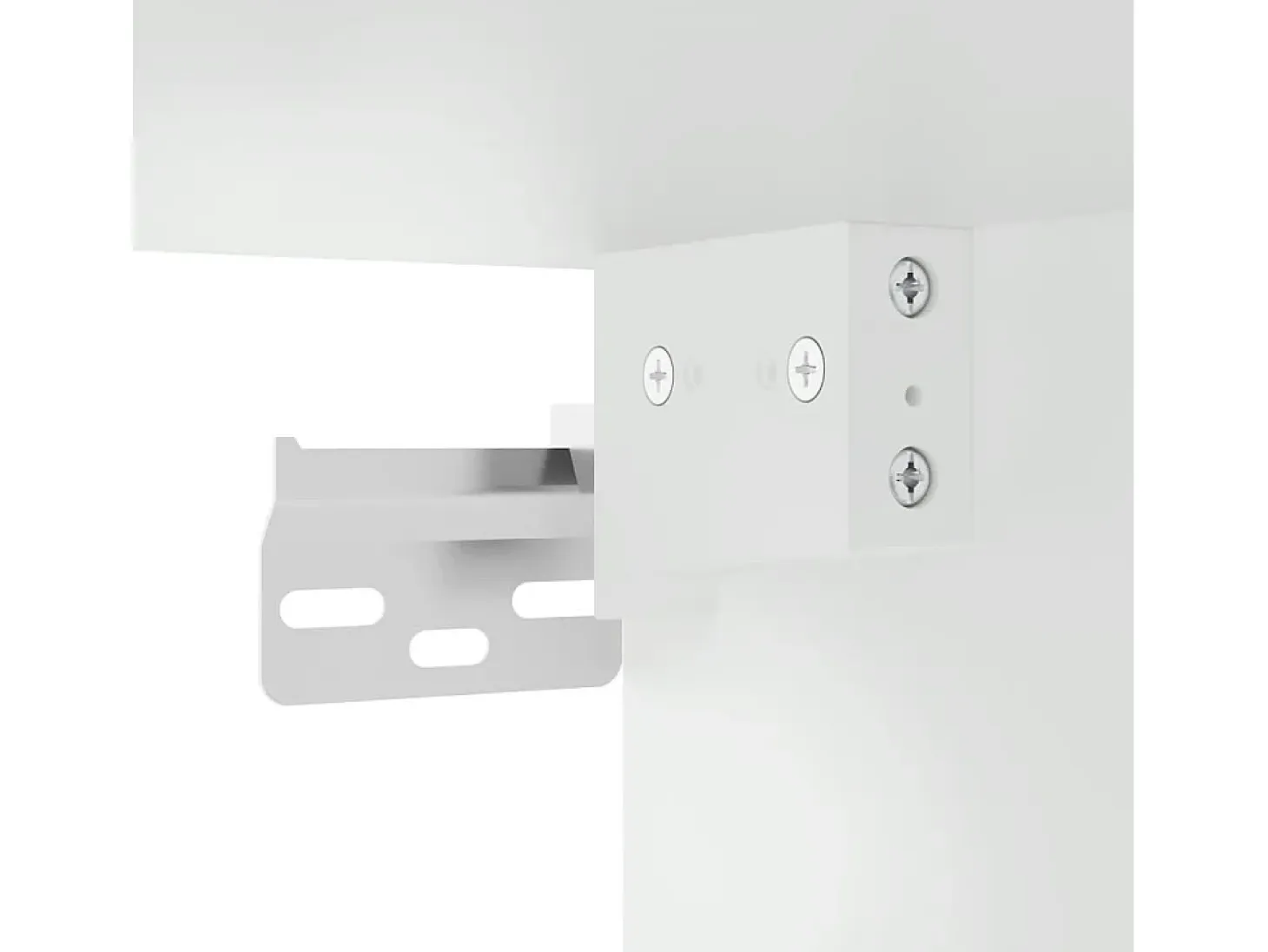 Aparador alto blanco 34,5x34x180 cm Madera contrachapada