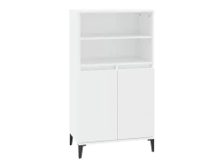 Aparador alto blanco 60x36x110 cm Madera contrachapada