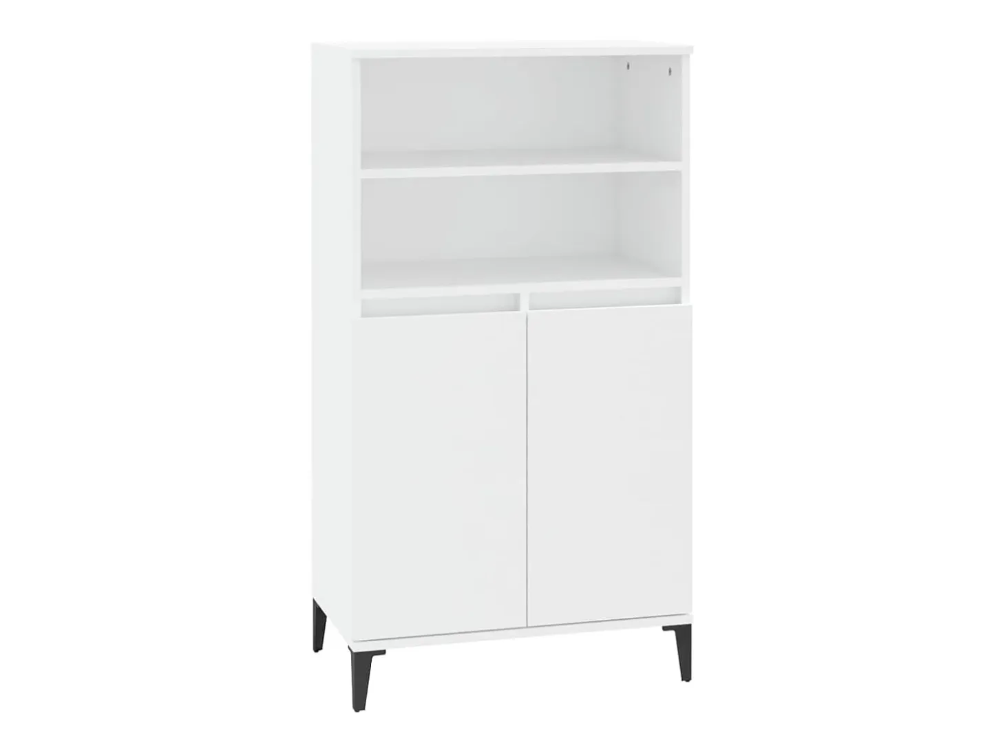 Aparador alto blanco 60x36x110 cm Madera contrachapada