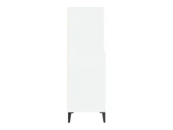Aparador alto blanco 60x36x110 cm Madera contrachapada