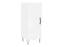 Aparador alto blanco 34,5x34x180 cm Madera contrachapada