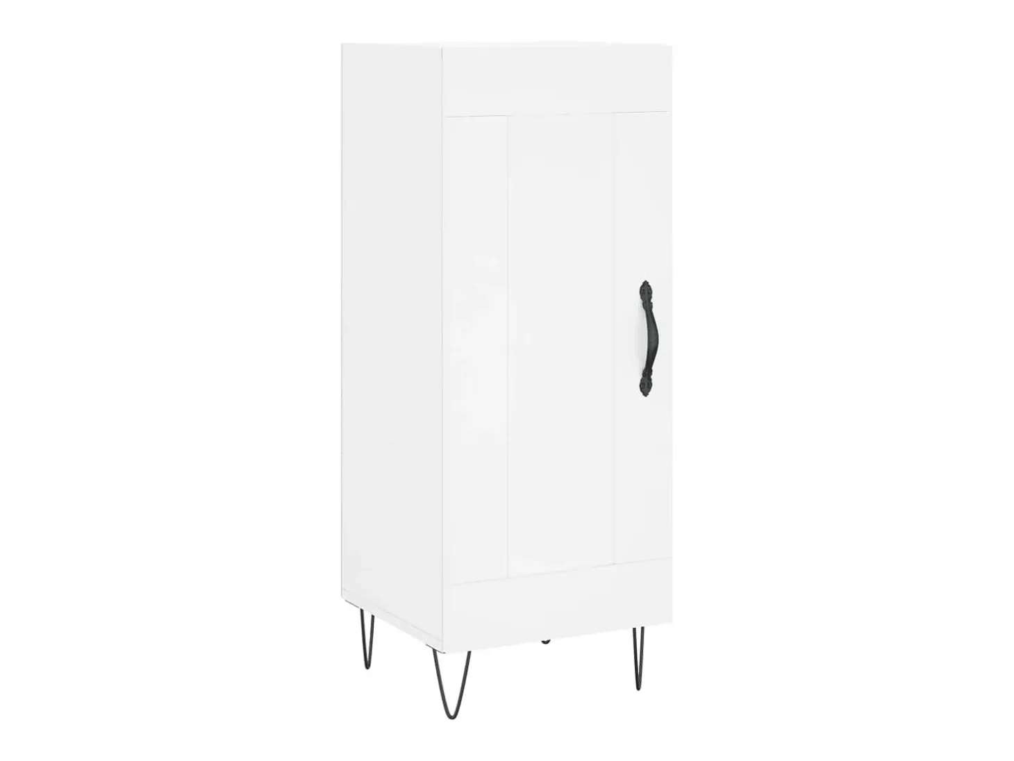 Aparador alto blanco 34,5x34x180 cm Madera contrachapada