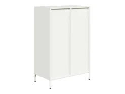 Aparador alto blanco 68x39x101,5 cm acero