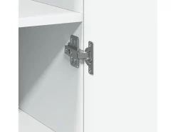 Aparador alto blanco 40x42,5x185 cm madera contrachapada