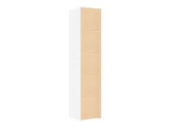 Aparador alto blanco 40x42,5x185 cm madera contrachapada