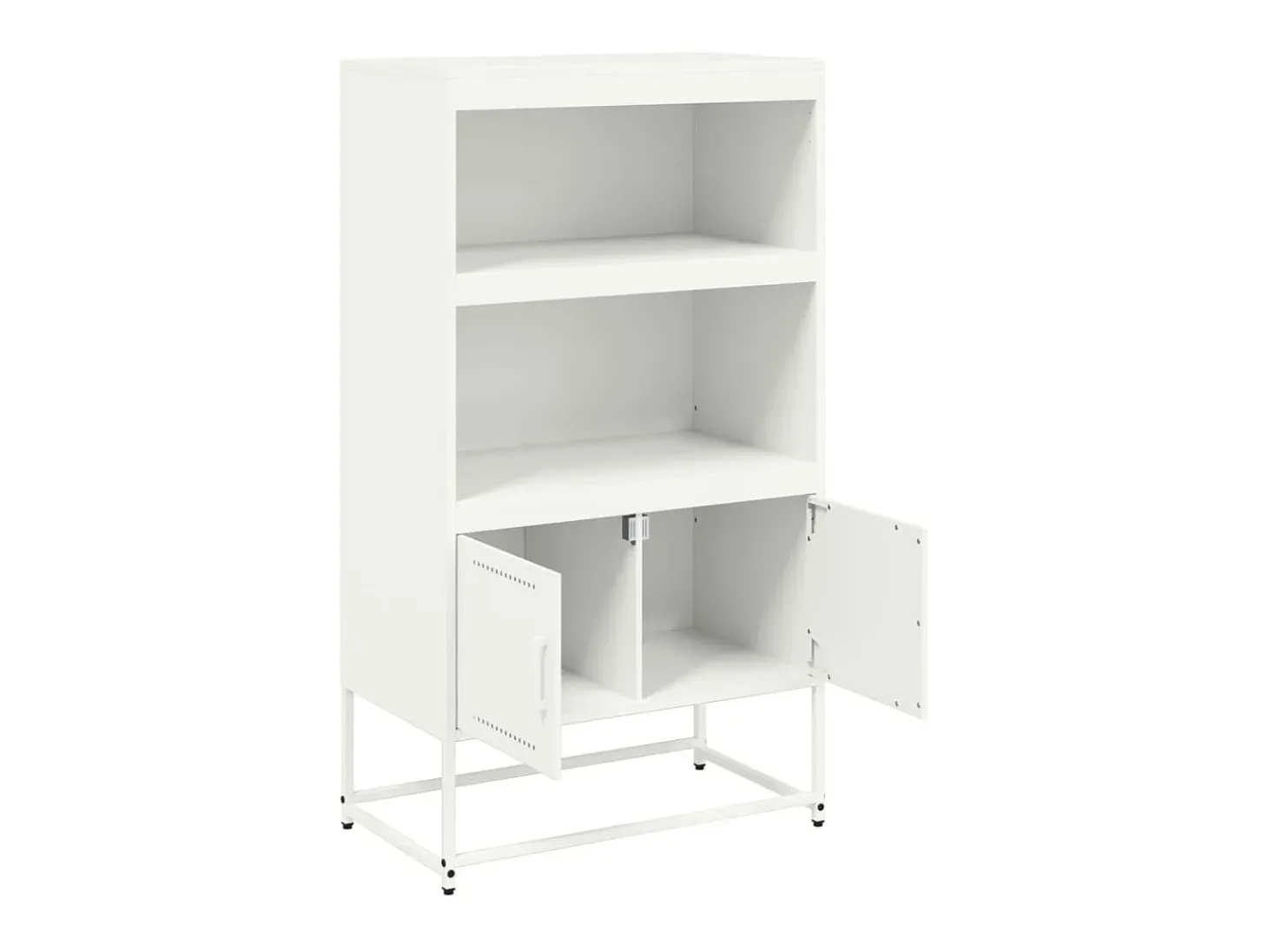 Aparador alto blanco 68,5x38,5x123,5 cm acero