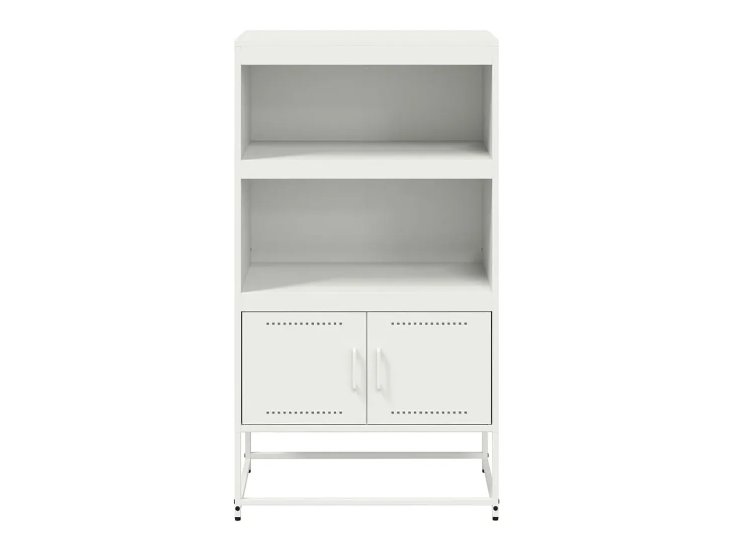 Aparador alto blanco 68,5x38,5x123,5 cm acero