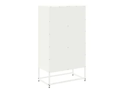 Aparador alto blanco 68,5x38,5x123,5 cm acero