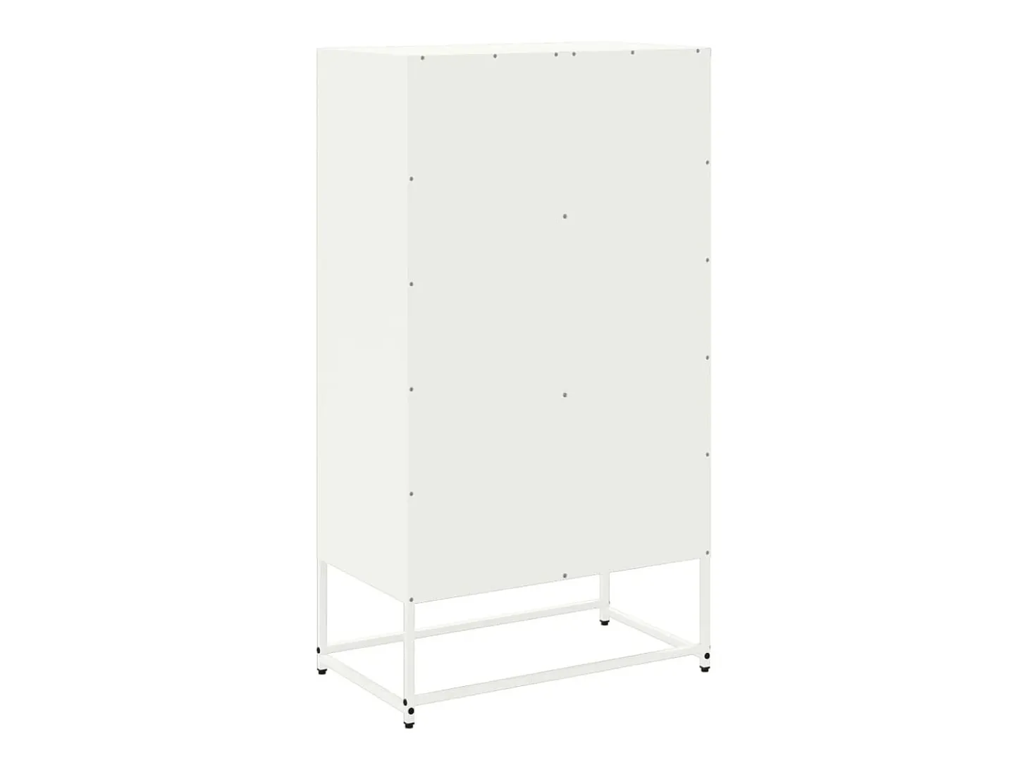 Aparador alto blanco 68,5x38,5x123,5 cm acero