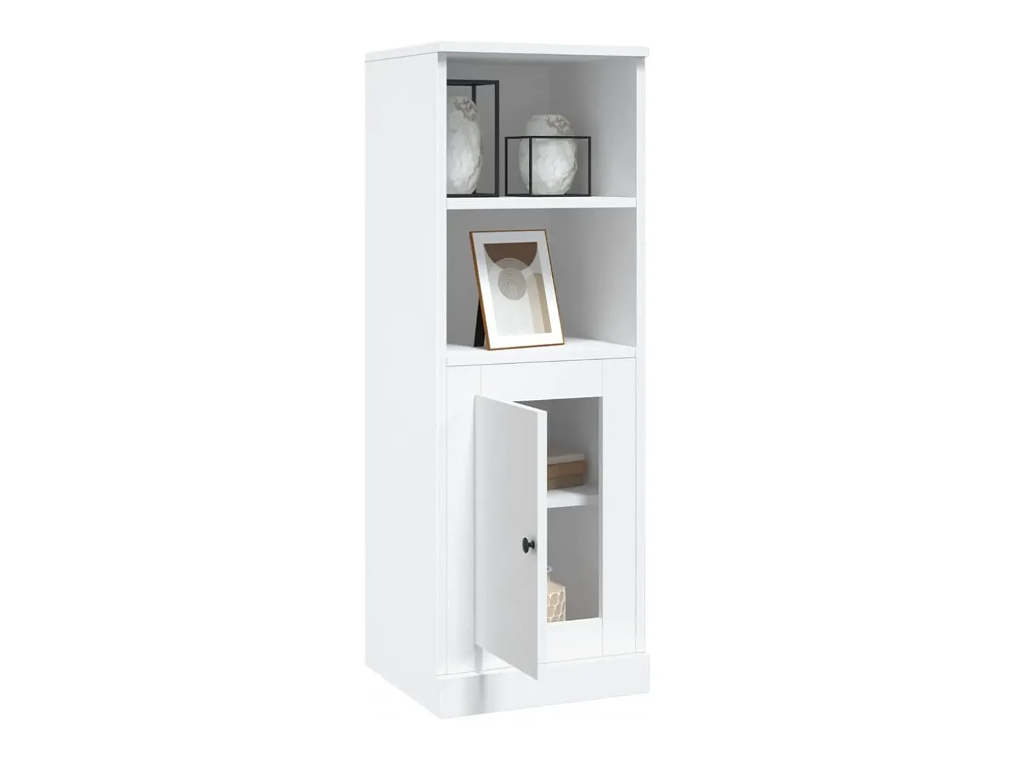 Aparador alto blanco 36x35,5x103,5 cm madera contrachapada