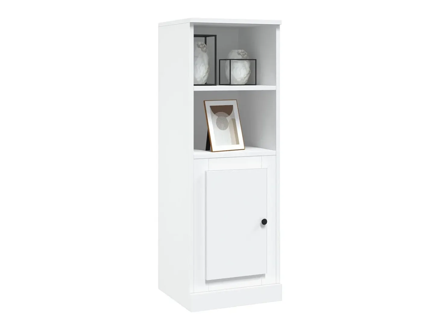 Aparador alto blanco 36x35,5x103,5 cm madera contrachapada
