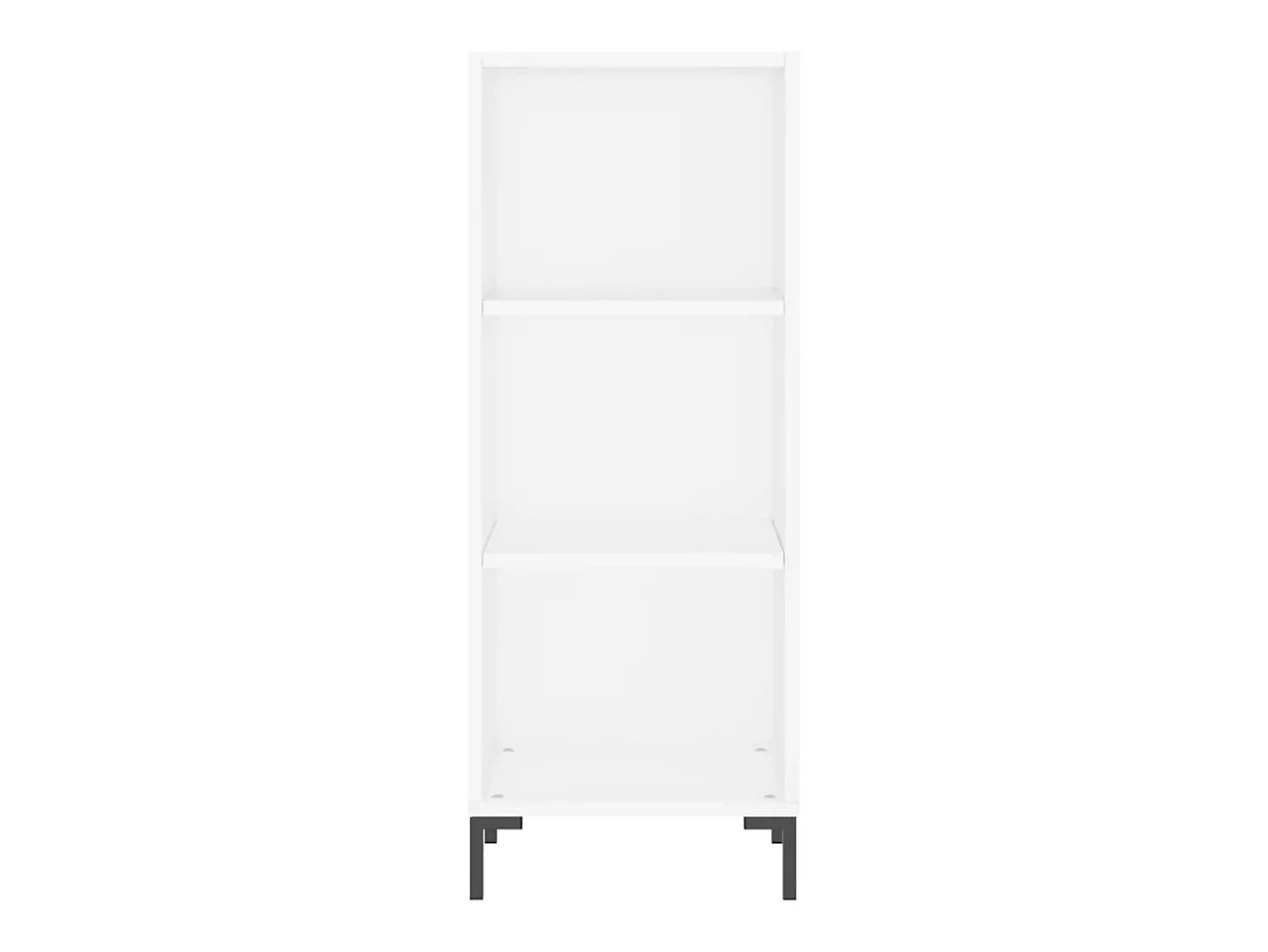 Aparador alto blanco 34,5x34x180 cm Madera contrachapada