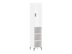 Aparador alto blanco 34,5x34x180 cm Madera contrachapada