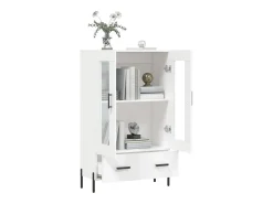 Aparador alto blanco 69,5x31x115 cm madera contrachapada