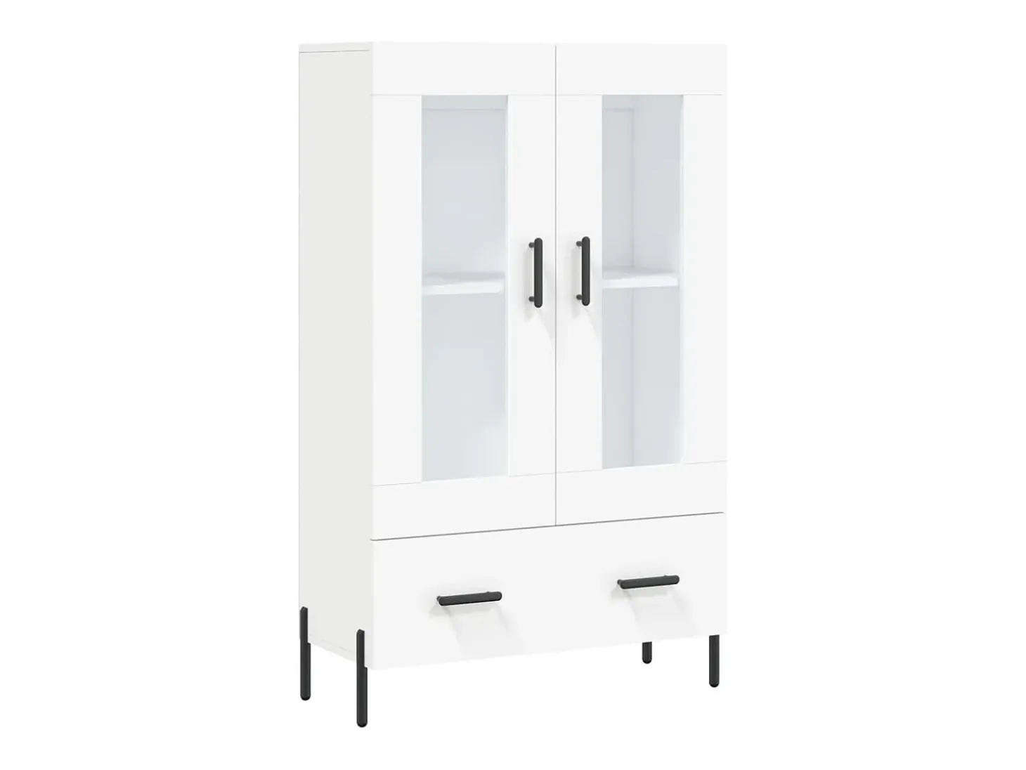 Aparador alto blanco 69,5x31x115 cm madera contrachapada