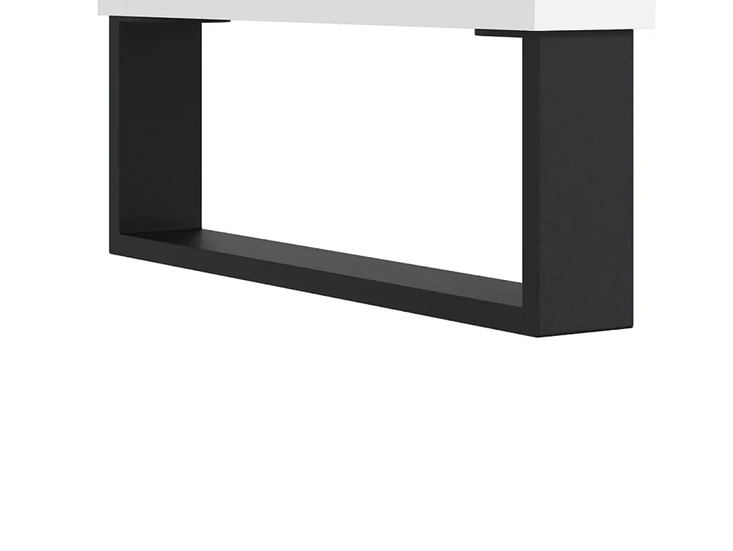 Aparador alto blanco 57x35x90 cm madera contrachapada