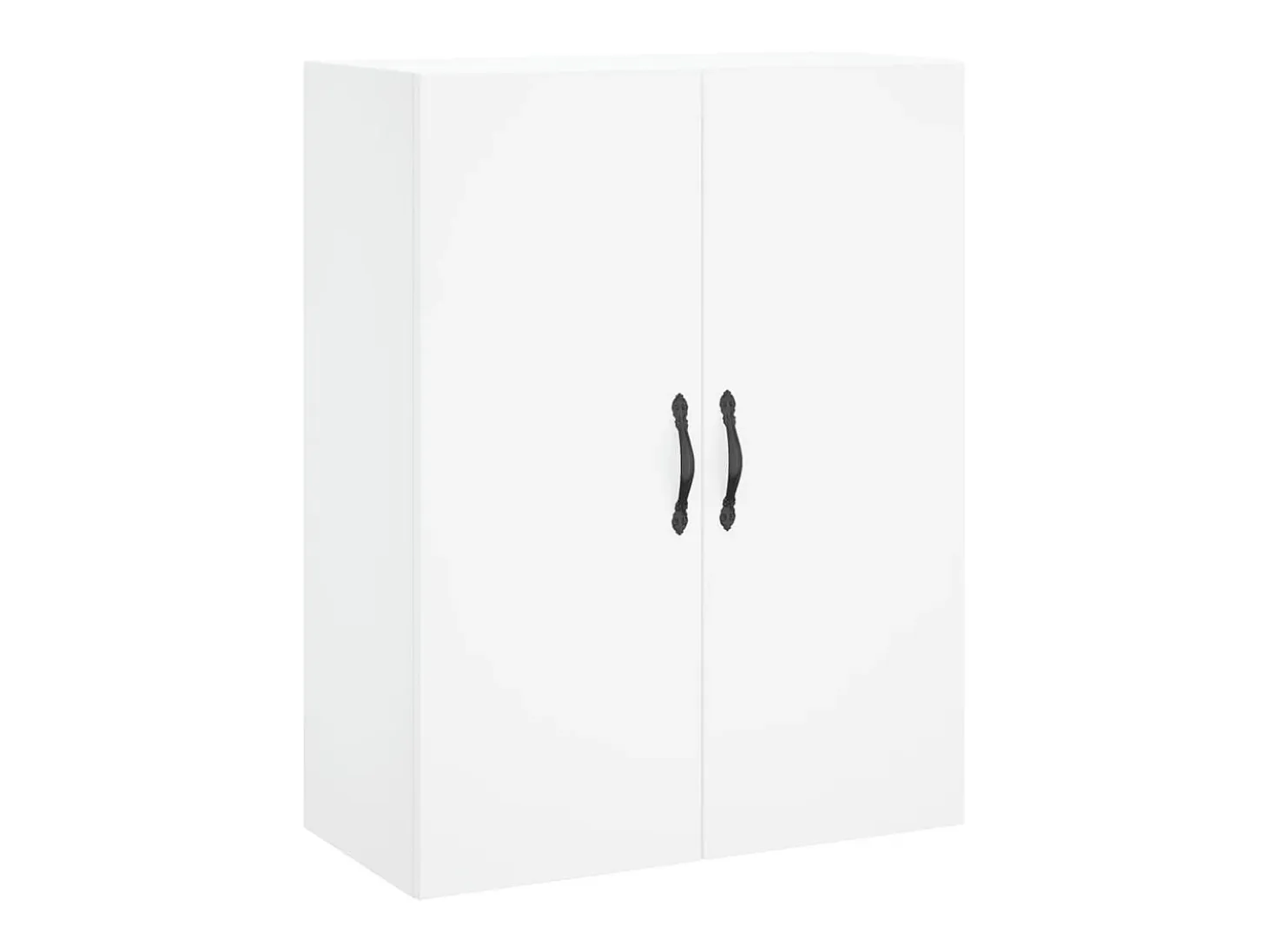 Aparador alto blanco 69,5x34x180 cm Madera contrachapada