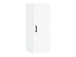 Aparador alto blanco 34,5x34x180 cm Madera contrachapada