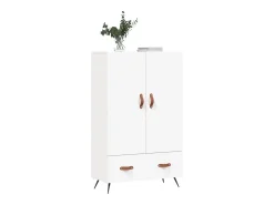 Aparador alto blanco 69,5x31x115 cm madera contrachapada