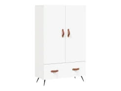 Aparador alto blanco 69,5x31x115 cm madera contrachapada