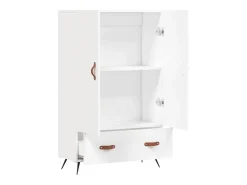 Aparador alto blanco 69,5x31x115 cm madera contrachapada