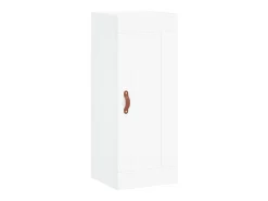 Aparador alto blanco 34,5x34x180 cm Madera contrachapada