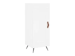 Aparador alto blanco 34,5x34x180 cm Madera contrachapada
