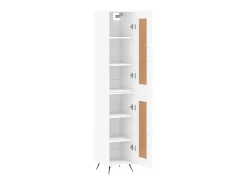Aparador alto blanco 34,5x34x180 cm Madera contrachapada