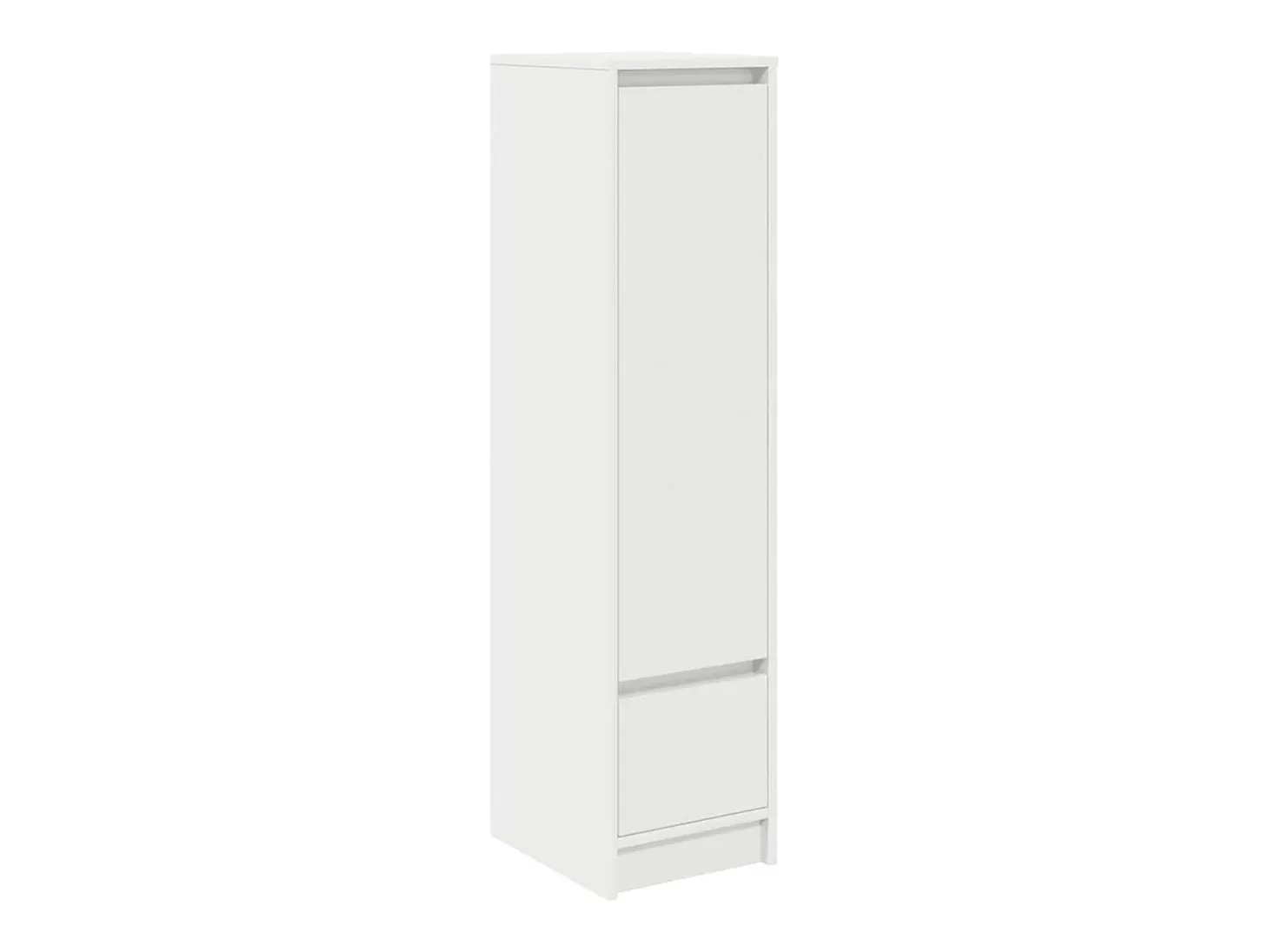 Aparador alto blanco 29,5x34x119,5 cm madera de ingeniería