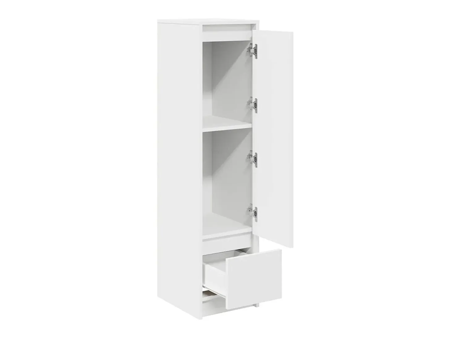 Aparador alto blanco 29,5x34x119,5 cm madera de ingeniería