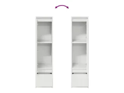 Aparador alto blanco 29,5x34x119,5 cm madera de ingeniería