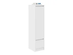 Aparador alto blanco 29,5x34x119,5 cm madera de ingeniería