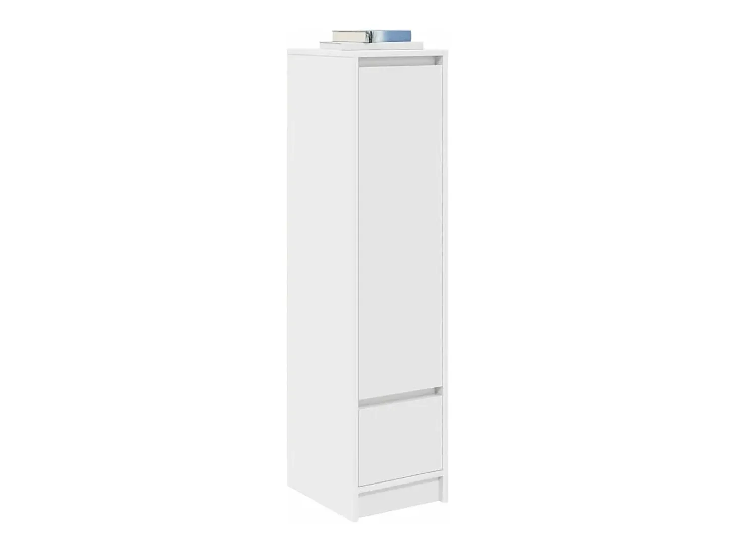 Aparador alto blanco 29,5x34x119,5 cm madera de ingeniería