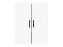Aparador alto blanco 69,5x34x180 cm Madera contrachapada