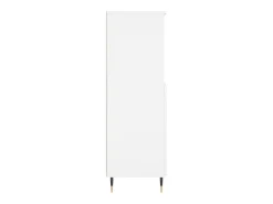 Aparador alto blanco 60x36x110 cm Madera contrachapada