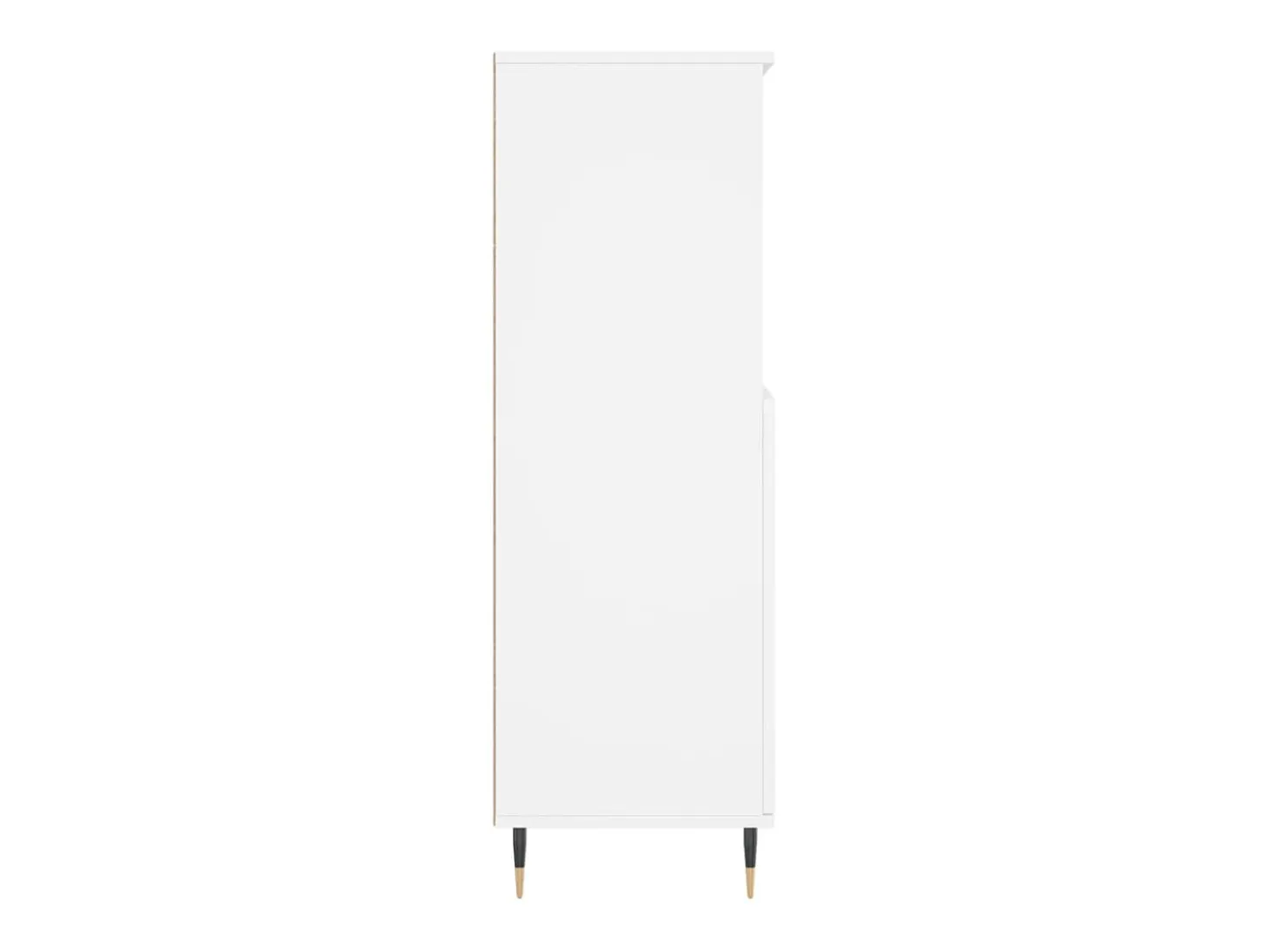 Aparador alto blanco 60x36x110 cm Madera contrachapada