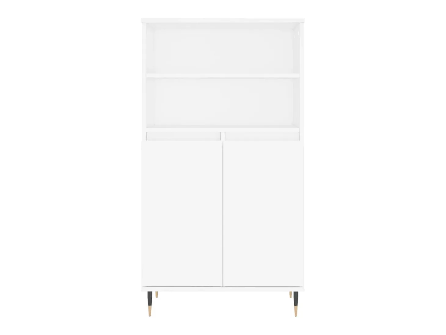 Aparador alto blanco 60x36x110 cm Madera contrachapada