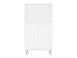 Aparador alto blanco 60x36x110 cm Madera contrachapada