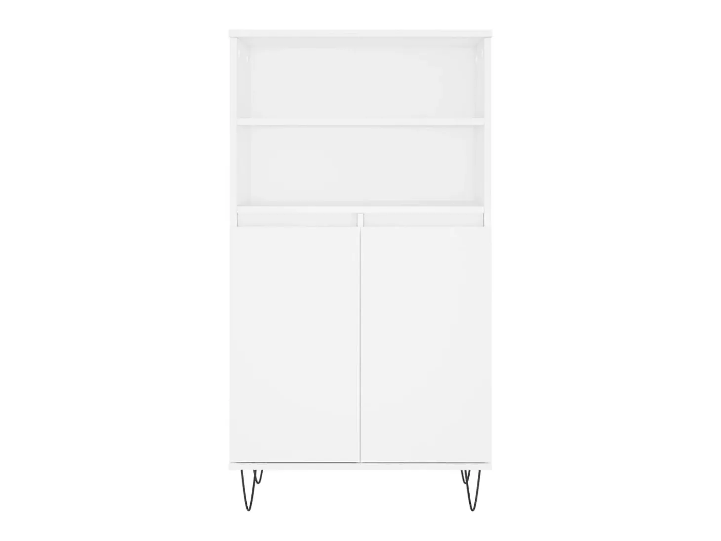 Aparador alto blanco 60x36x110 cm Madera contrachapada