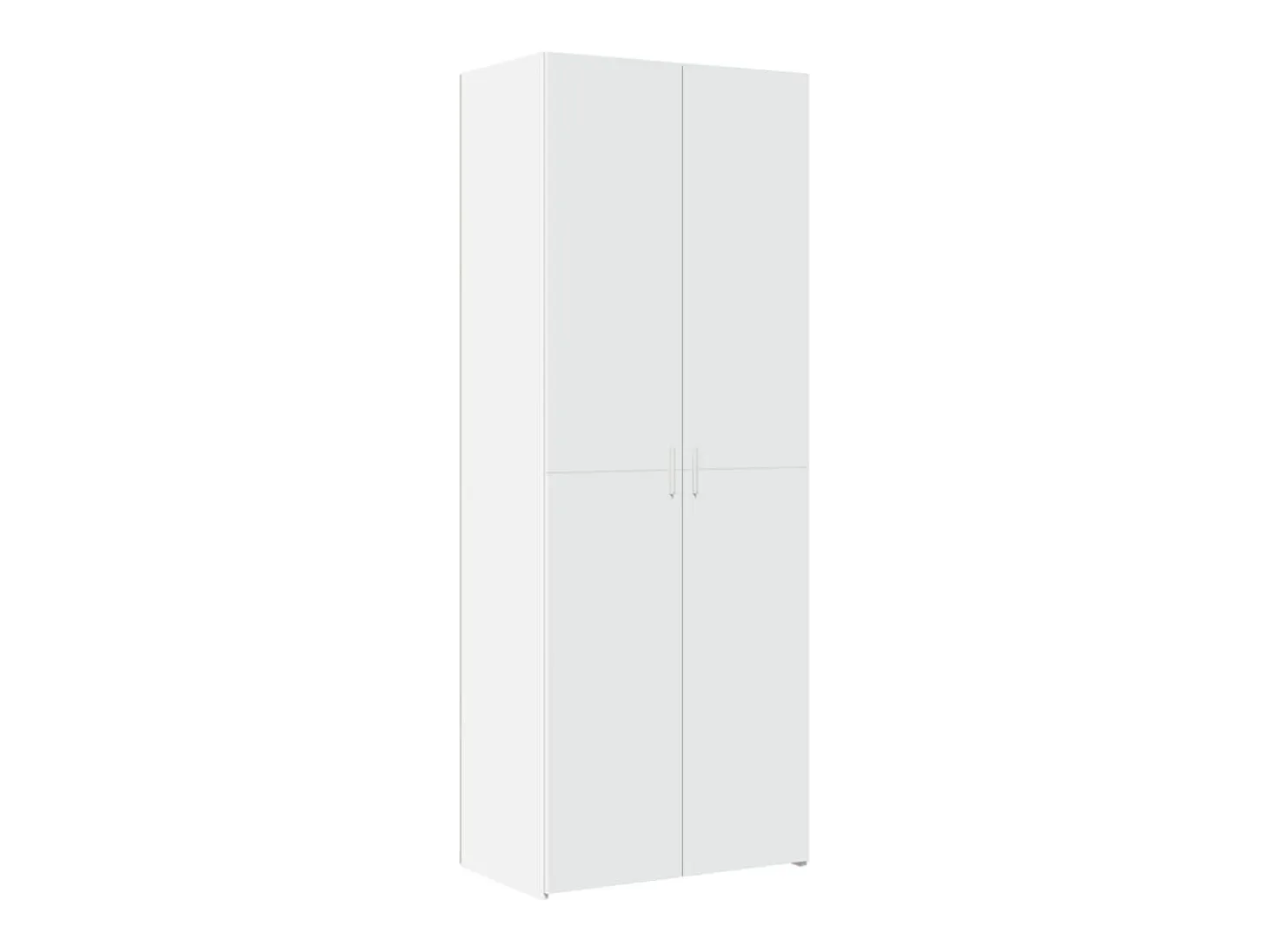 Aparador alto blanco 70x42,5x185 cm madera contrachapada