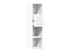 Aparador alto blanco 30x42,5x124 cm madera contrachapada