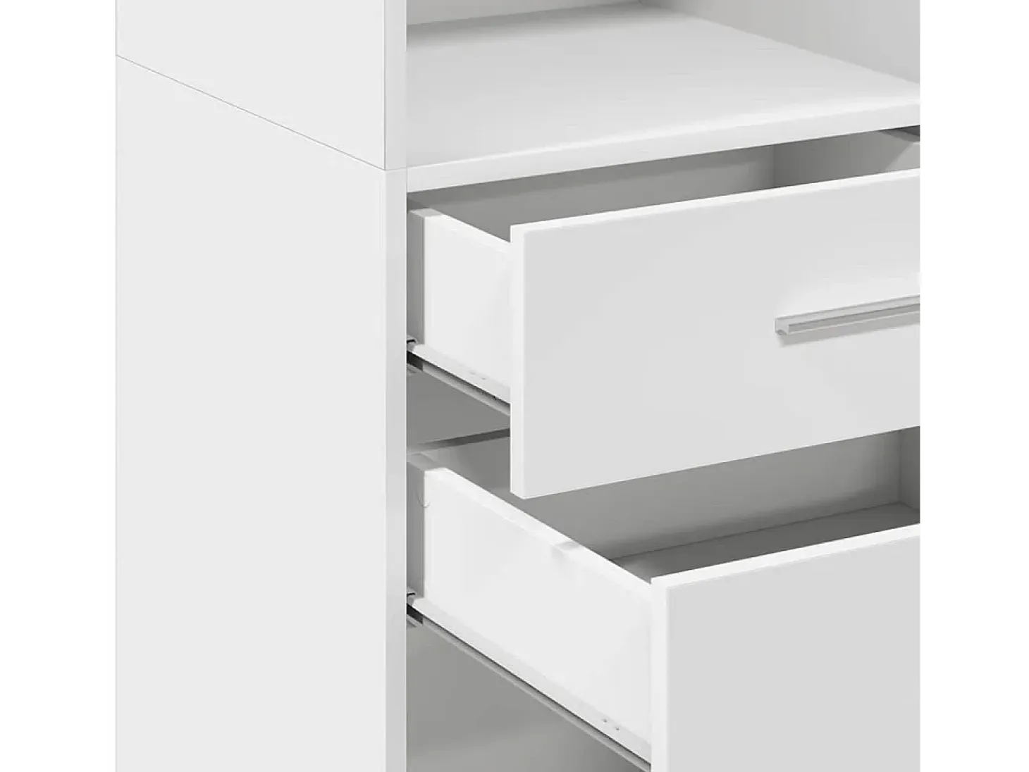 Aparador alto blanco 30x42,5x124 cm madera contrachapada