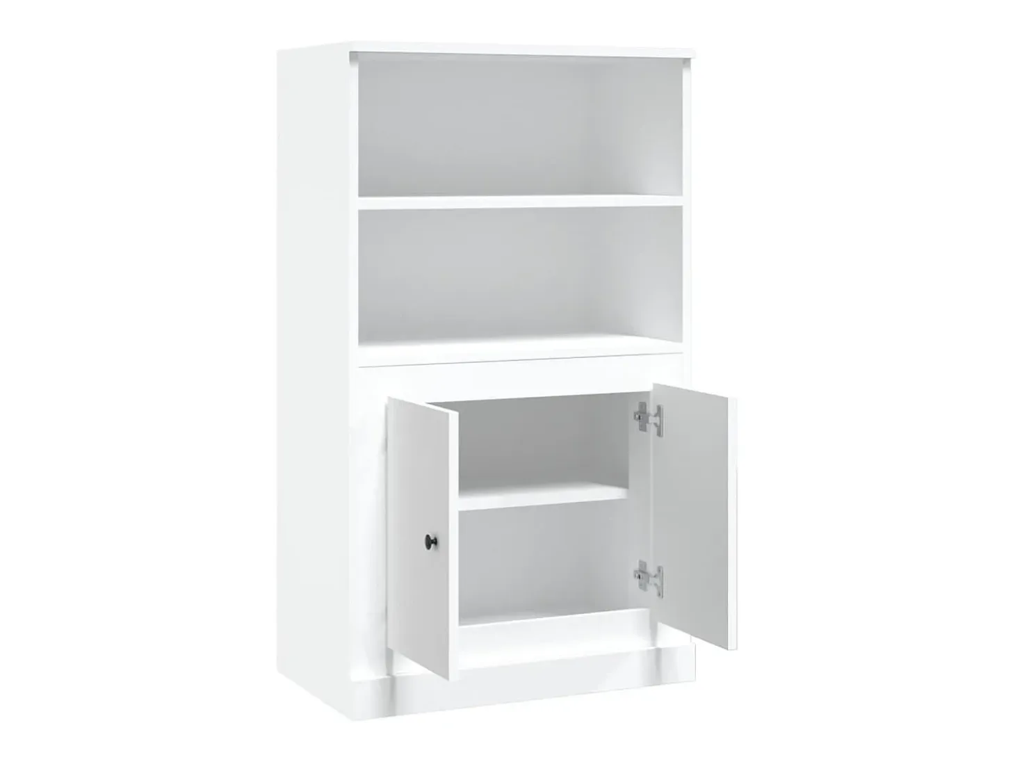 Aparador alto blanco 60x35,5x103,5 cm madera contrachapada