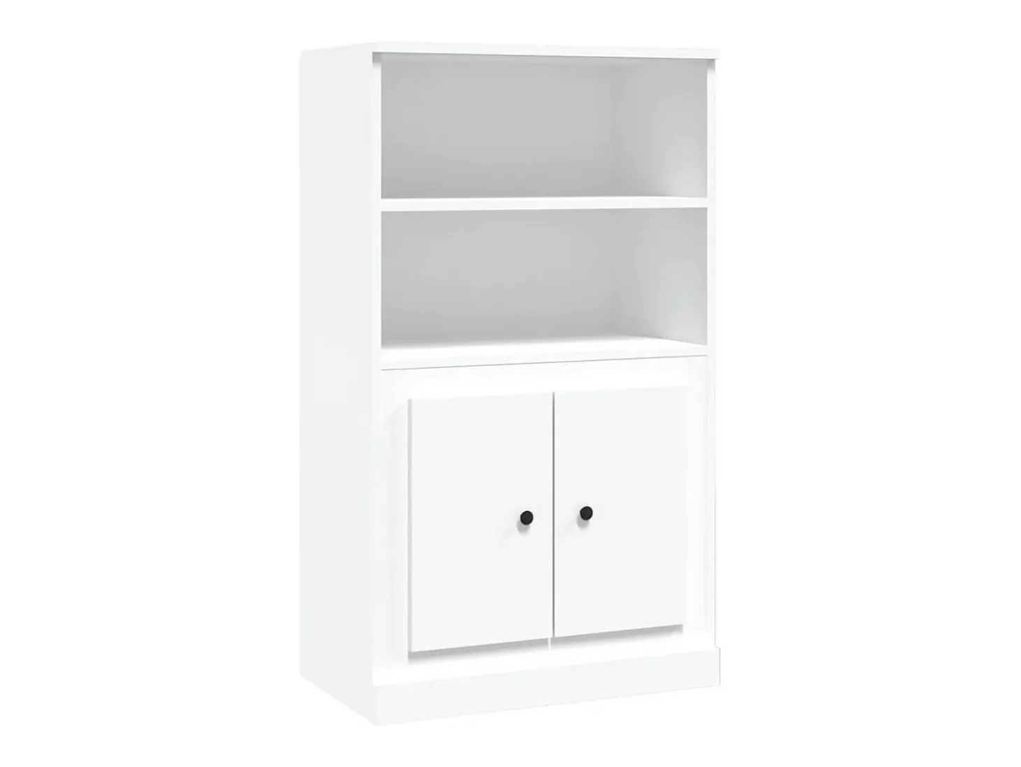 Aparador alto blanco 60x35,5x103,5 cm madera contrachapada
