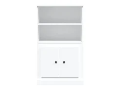 Aparador alto blanco 60x35,5x103,5 cm madera contrachapada